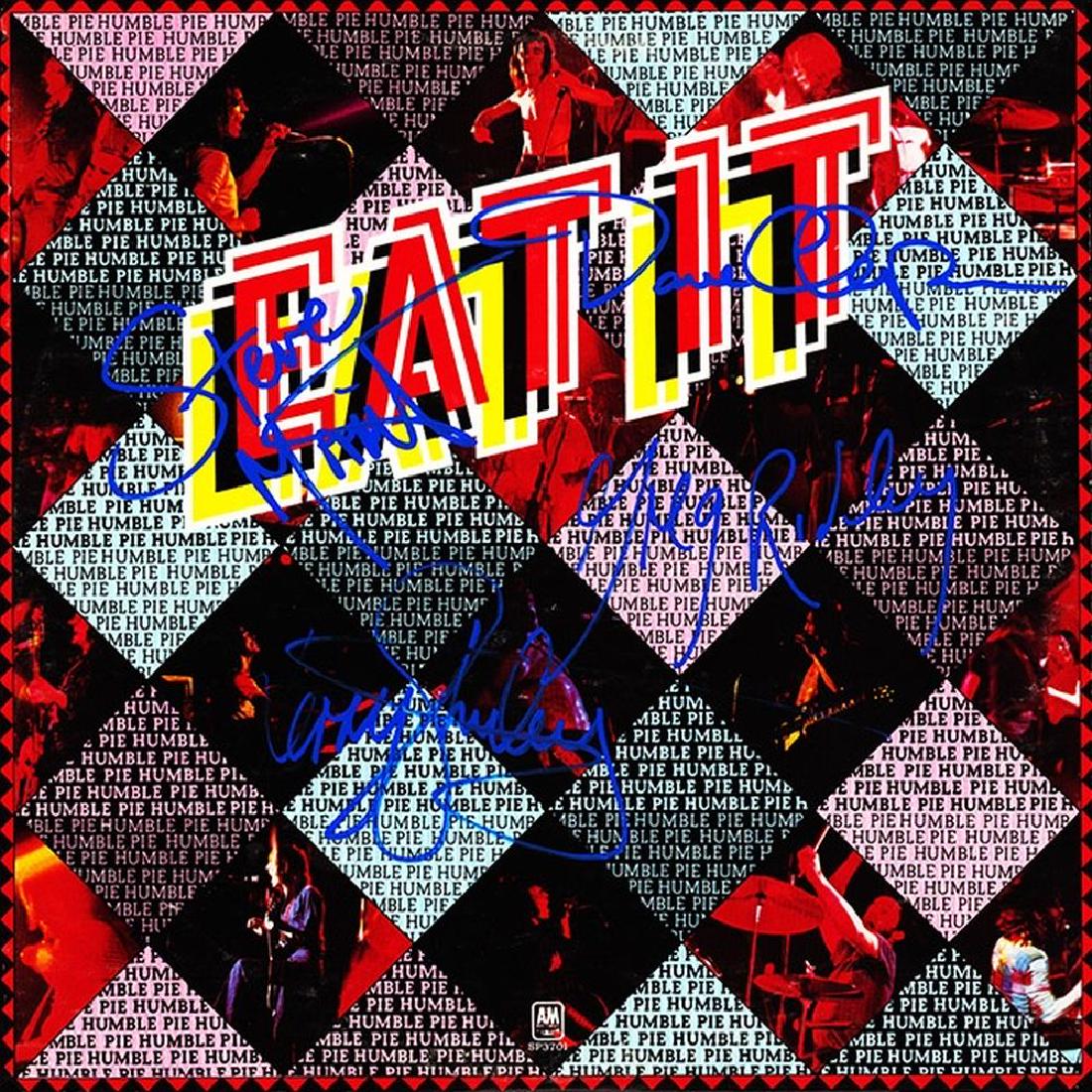 Humble Pie Band Signed Eat It Album: Signed by Steve Marriott, Greg Ridley, Jerry Shirley, and Dave â€œClemâ€ Clempson