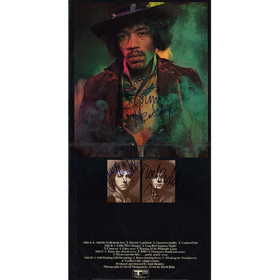 Jimi Hendrix Experience Band Signed Electric Ladyland: Signed by Jimi Hendrix, Noel Redding, and Mitch Mitchell