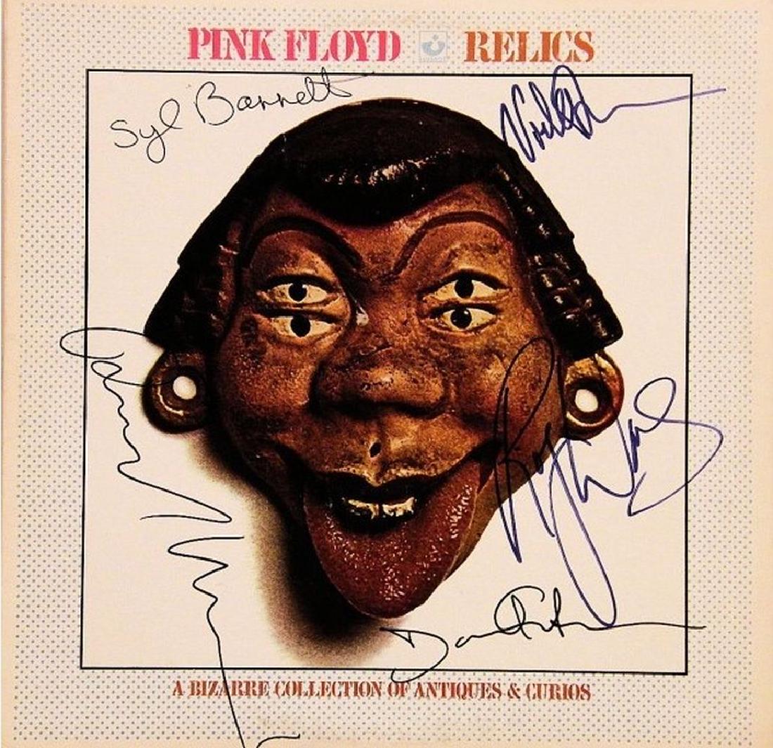 Pink Floyd Signed Relics Album: Signed by Roger Waters, Richard Wright, Nick Mason, David Gilmour and Syd Barrett