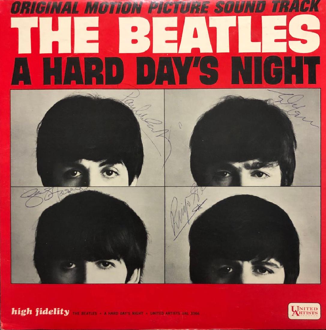 Beatles "A Hard Day's Night" Signed Soundtrack Album: Signed by Paul McCartney, George Harrison, John Lennon and Ringo Starr