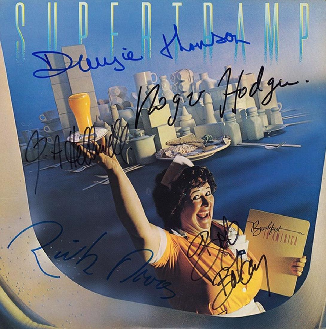 Supertramp Band Signed "Breakfast In America" Album (1 of 1)