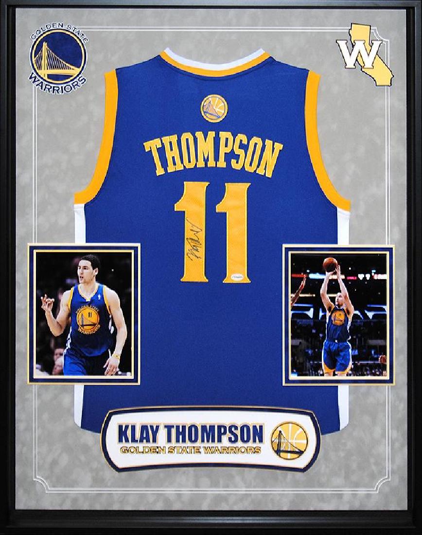 klay thompson signed jersey