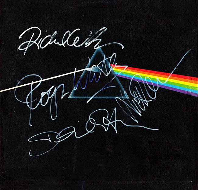 Pink Floyd "Dark Side of the Moon" Signed Album (1 of 1)