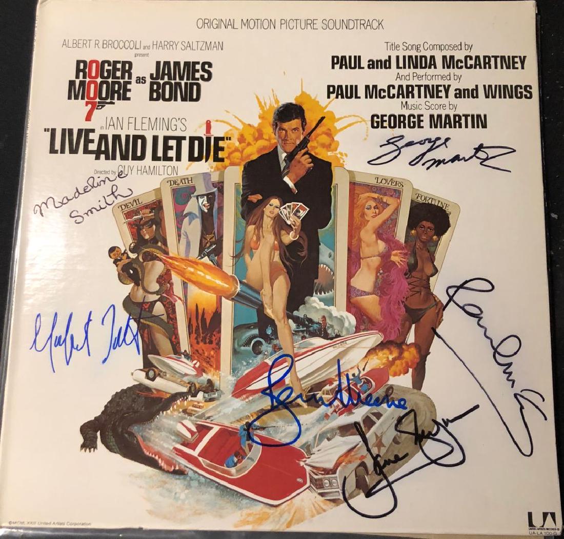 James Bond Live And Let Die Signed Soundtrack Album 0297 On Mar 09 19 High End Memorabilia In Ca