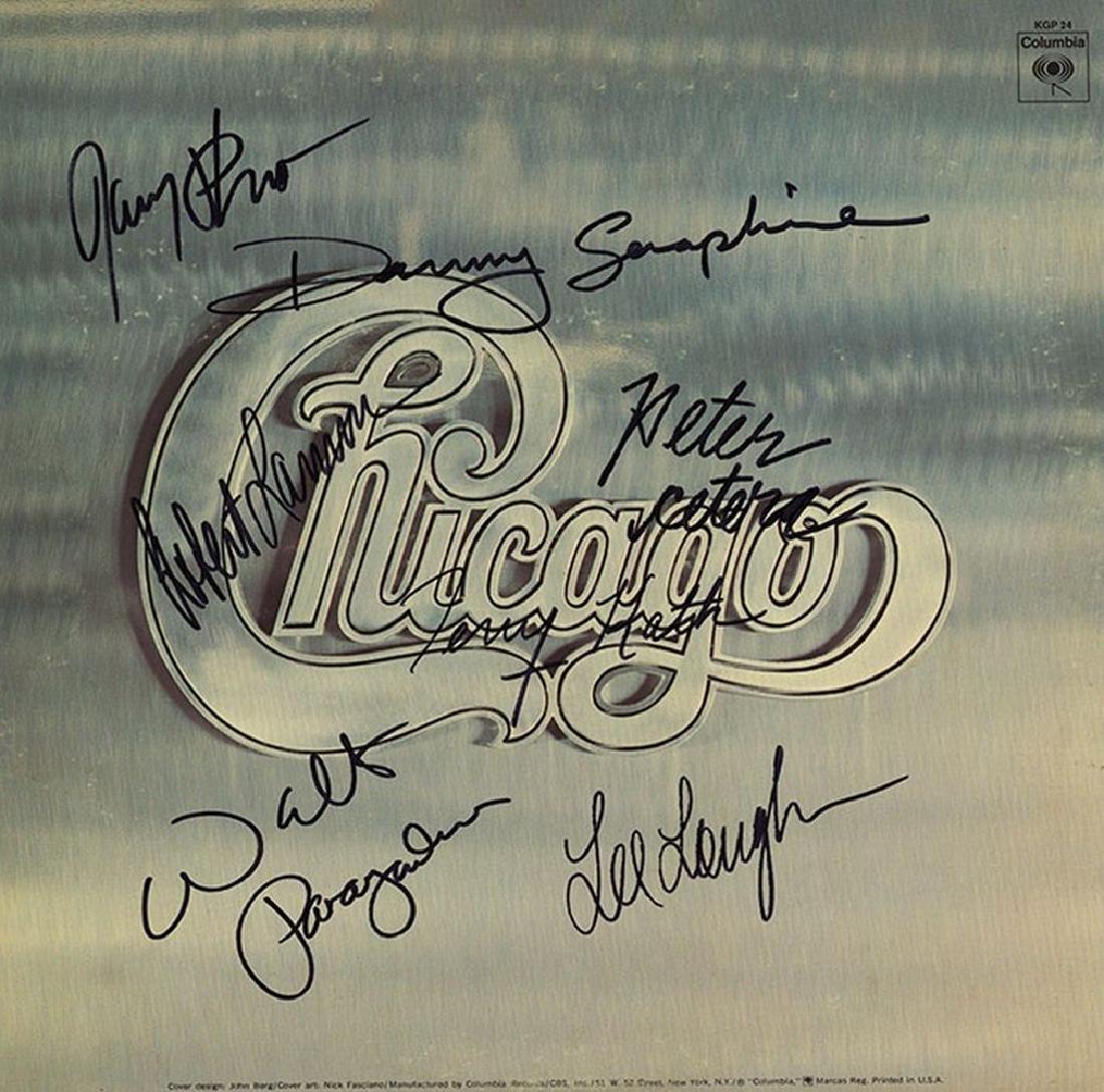 Chicago "Chicago II" Signed Album: Signed by Peter Cetera, Robert Lamm, Terry Kath, Walt Parazaider, Lee Loughnane, James Pankow, and Danny Seraphine