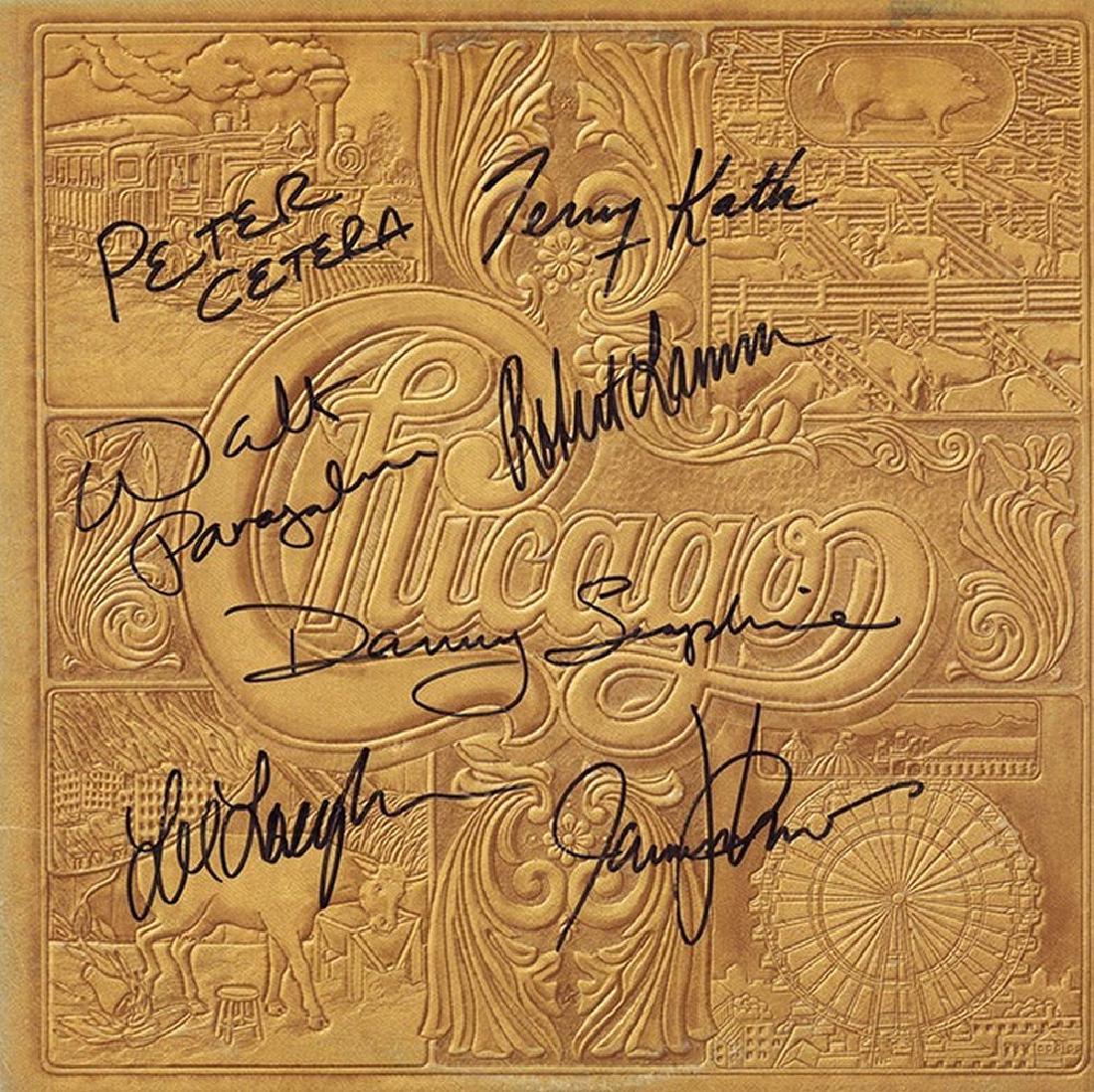 Chicago "Chicago VII" Signed Album: Signed by Peter Cetera, Robert Lamm, Terry Kath, Walt Parazaider, Lee Loughnane, James Pankow, and Danny Seraphine