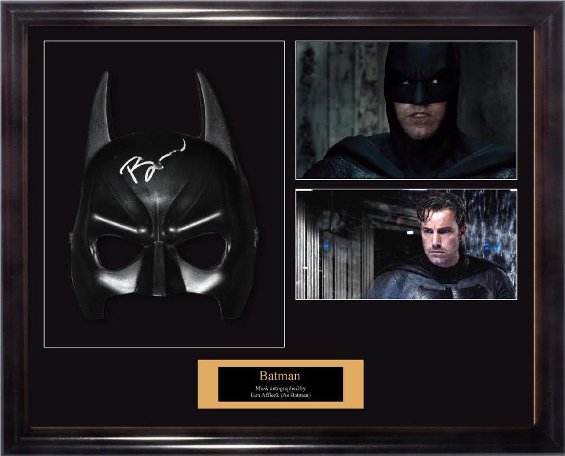 Batman vs. Superman- Signed Batman Mask: Signed by Ben Affleck