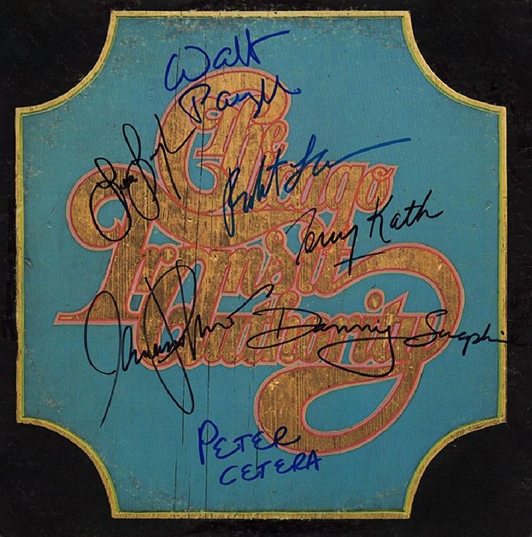 Chicago Transit Authority Self Titled Album: Signed by Peter Cetera, Robert Lamm, Terry Kath, Walt Parazaider, Lee Loughnane, James Pankow, and Danny Seraphine
