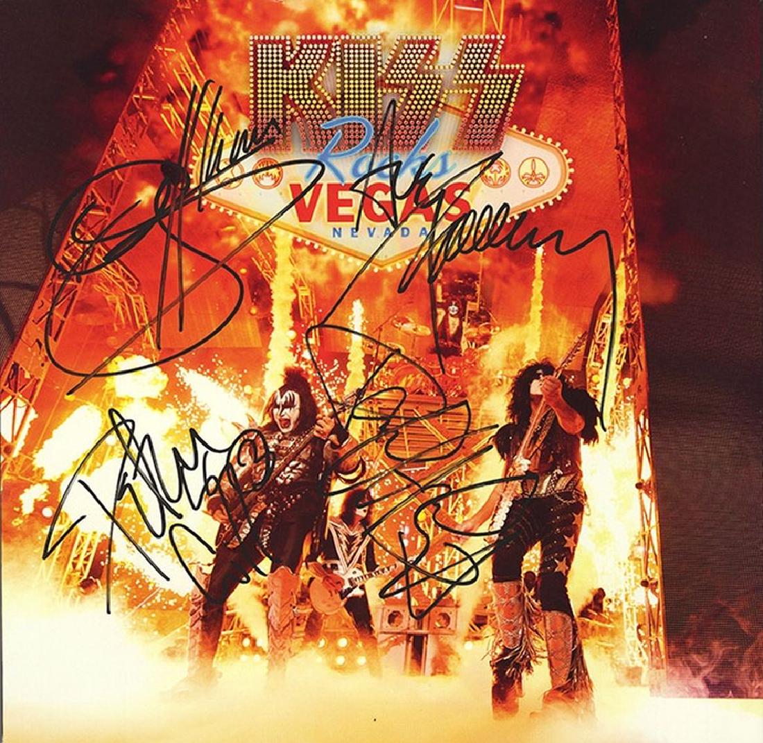 Kiss Band Signed Rocks Las Vegas Album (1 of 1)