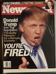 PSA/DNA Donald Trump Signed 2004 Newsweek Magazine