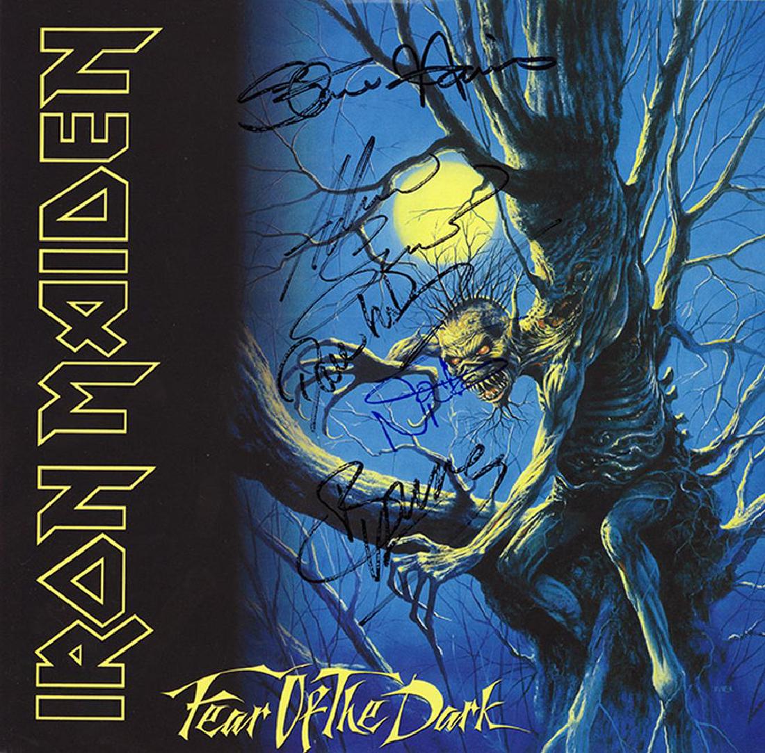 Iron Maiden Signed Fear of the Dark Album (1 of 1)