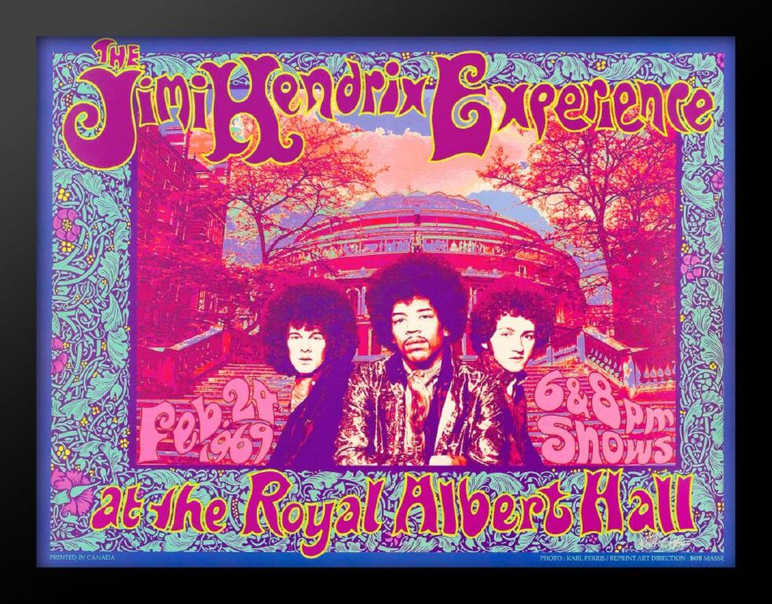Bob Masse Jimi Hendrix Framed Poster (1 of 1)