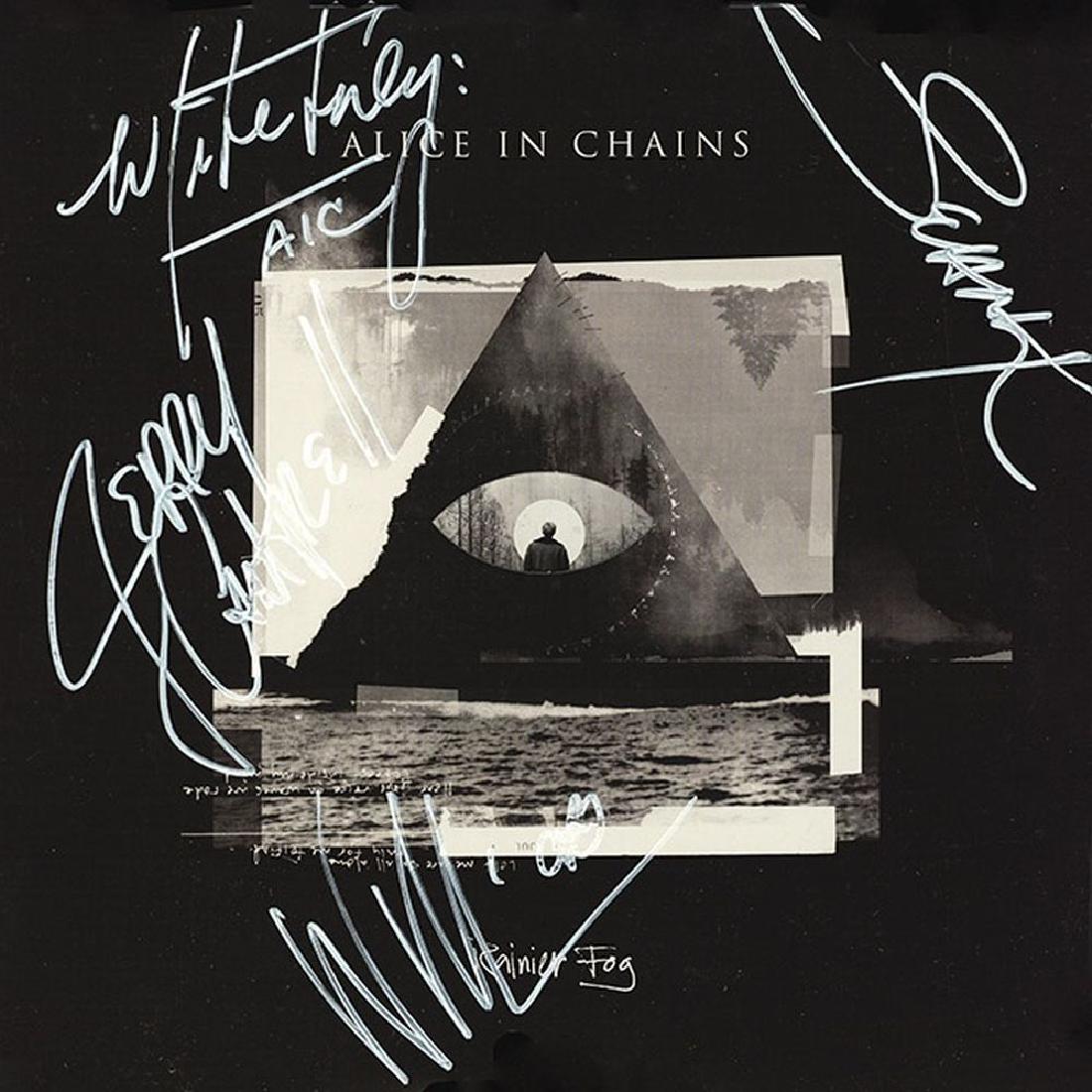 Alice in Chains Signed Rainer Fog Album: Signed by Jerry Cantrell, Sean Kinney, Mike Inez, and William DuVall