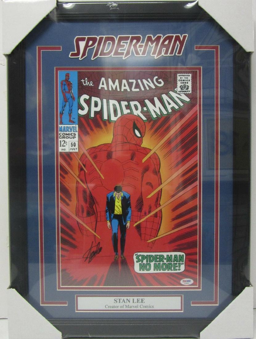 PSA/DNA Stan Lee Signed 11x17 Spider-Man Print (1 of 3)