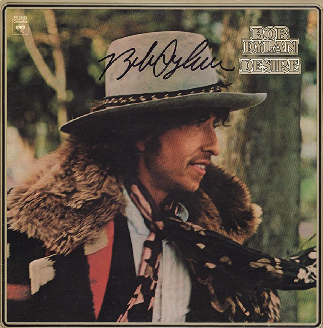 Bob Dylan Signed Desire Album (1 of 1)