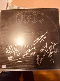 PSA/DNA Authenticated AC/DC signed Album