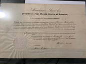 PSA/DNA Abraham Lincoln Signed Document