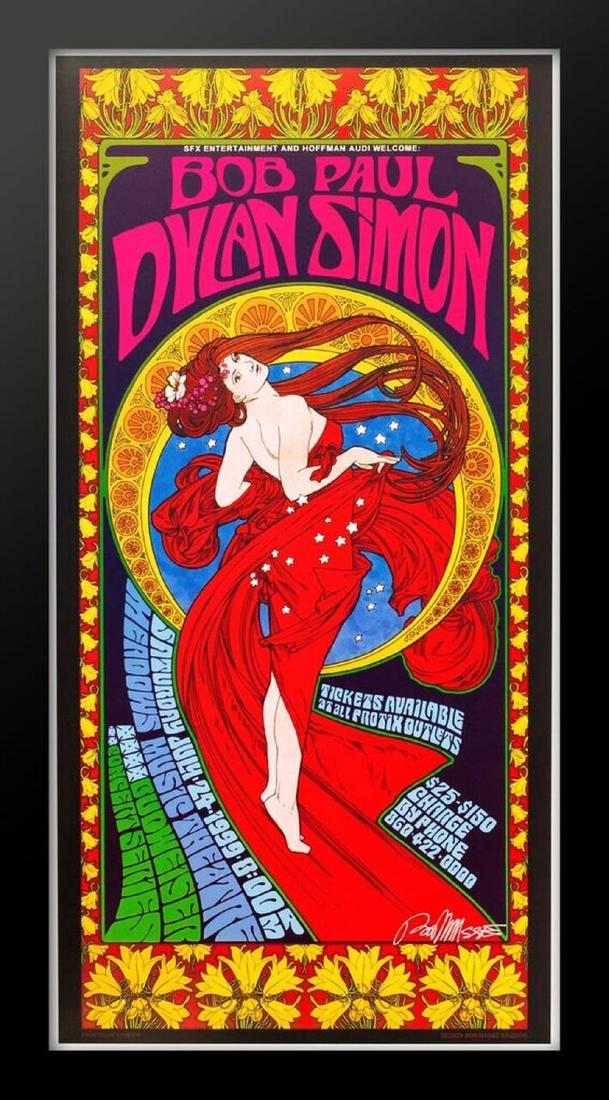 Bob Masse "Bob Dylan and Paul Simon" Framed Poster (1 of 1)