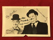 PSA/DNA Stan Laurel Postcard Signed Autograph Laurel &