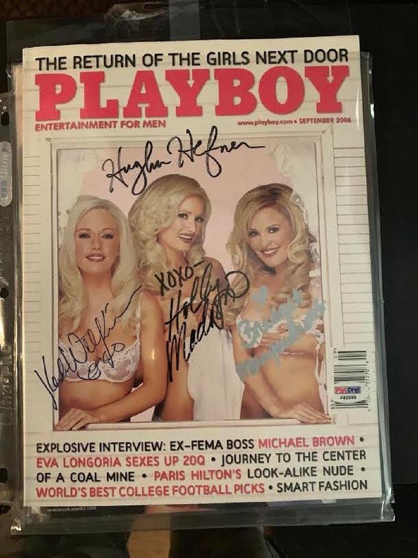 Psa Dna Hefner And Original Girls Next Door Signed Apr 04 2019