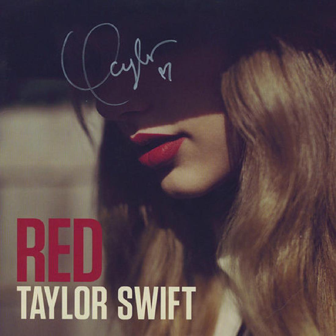 Taylor Swift Signed Red Album: Signed by Taylor Swift