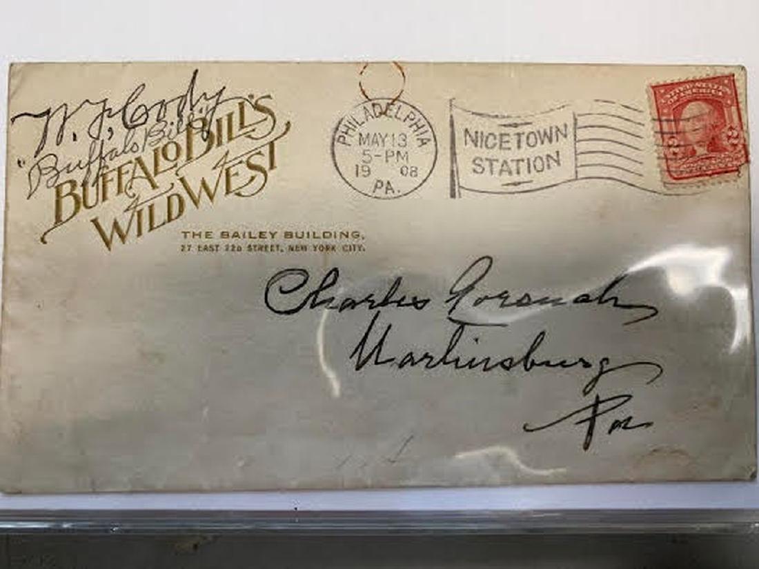 Buffalo Bill Signed Envelope: Signed envelope by William Frederick "Buffalo Bill" Cody Comes with ACE authentication