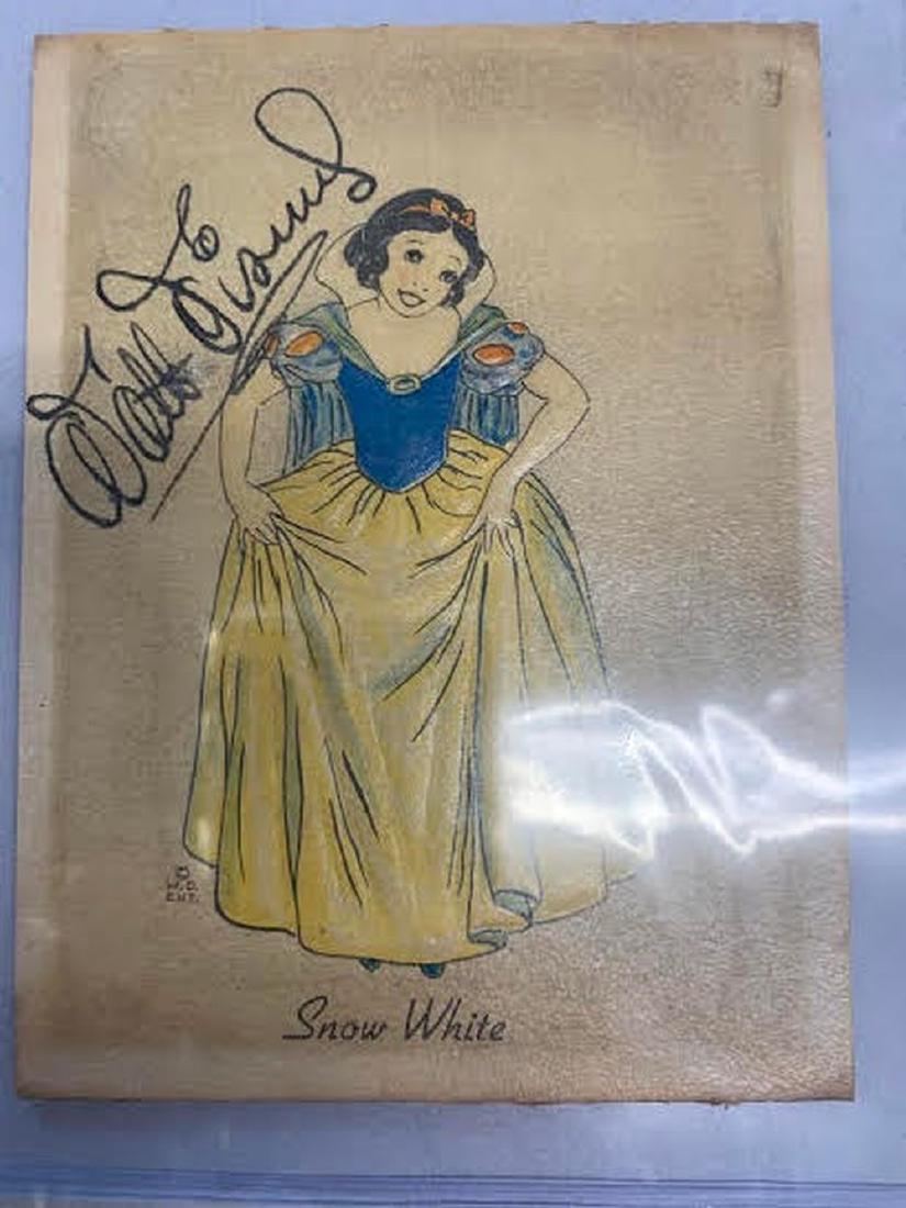 Disney Signed 4x6 Snow White Sketch (1 of 3)
