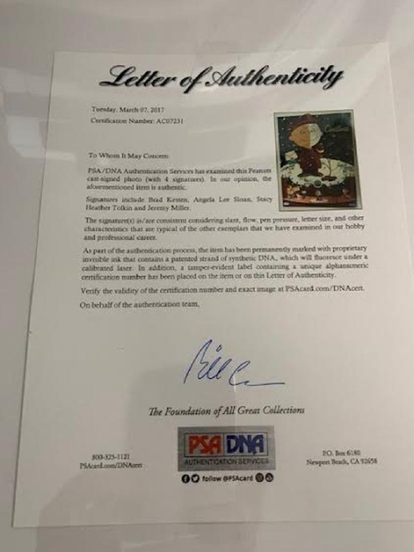 PSA Peanuts Cast Signed Art Print - 2