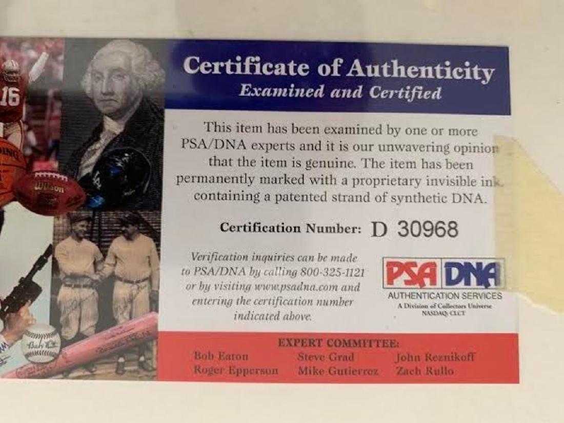 PSA O.J. Simpson Signed Achievements Lithograph - 2