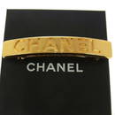 CHANEL Vintage CC Logos Gold-Tone Hair Barrette