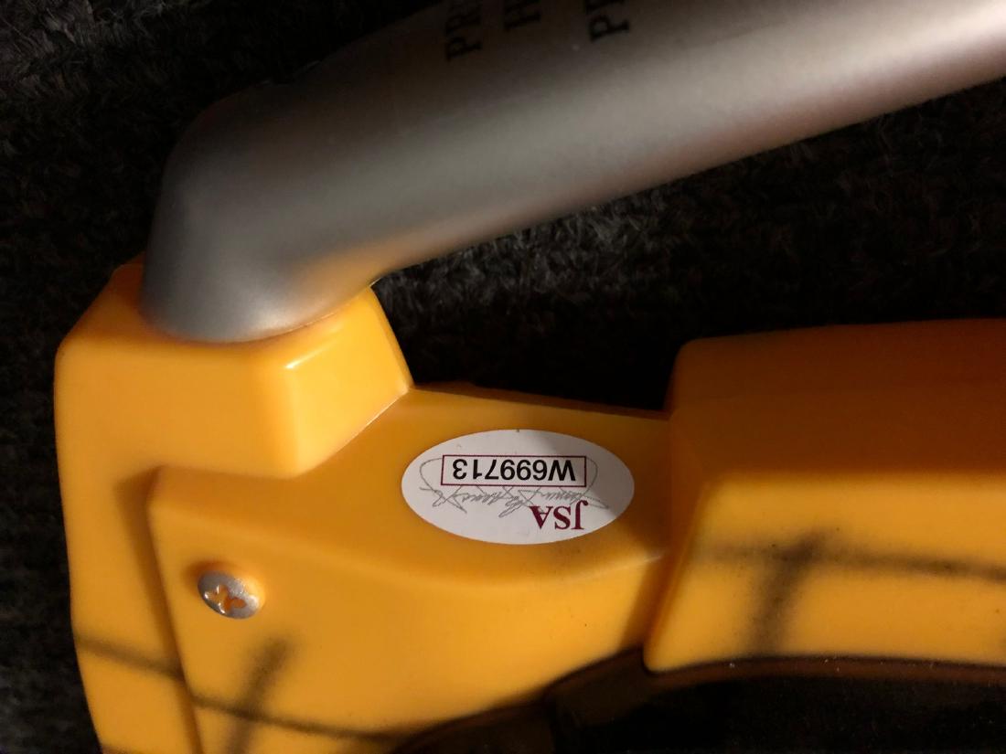 Gunnar Hansen Signed Toy Chainsaw Collage - 2