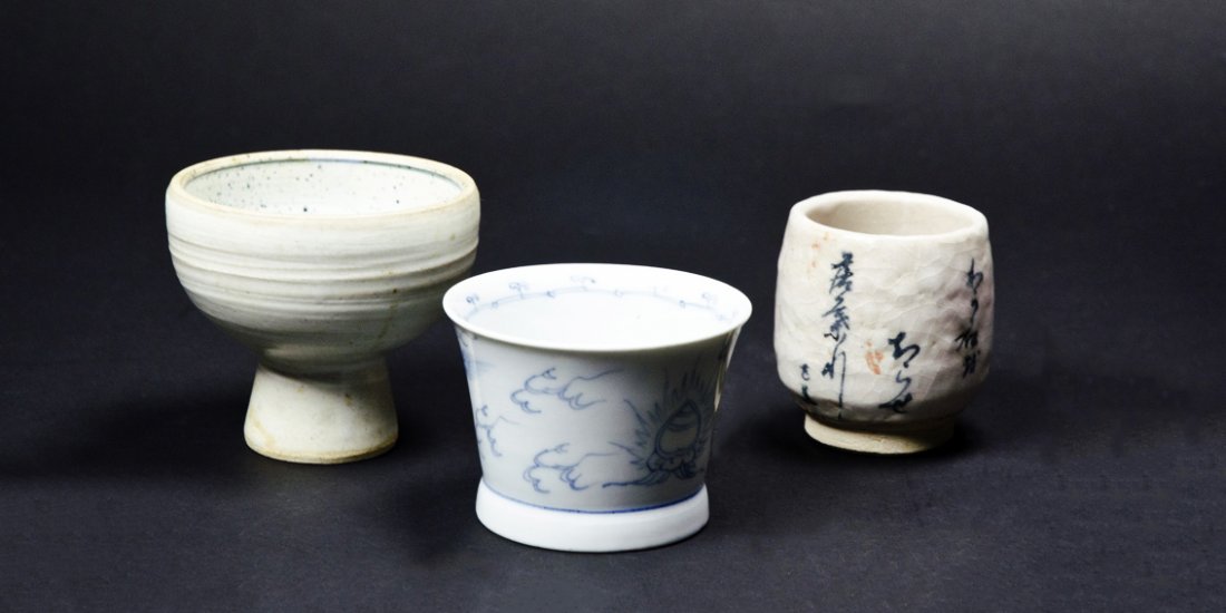 Lot of Unique Japanese Period Cups