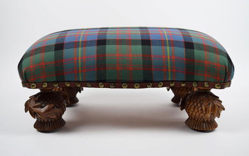 Mackenzie Childs Plaid Decorative Foot Stool Dec 06 2018