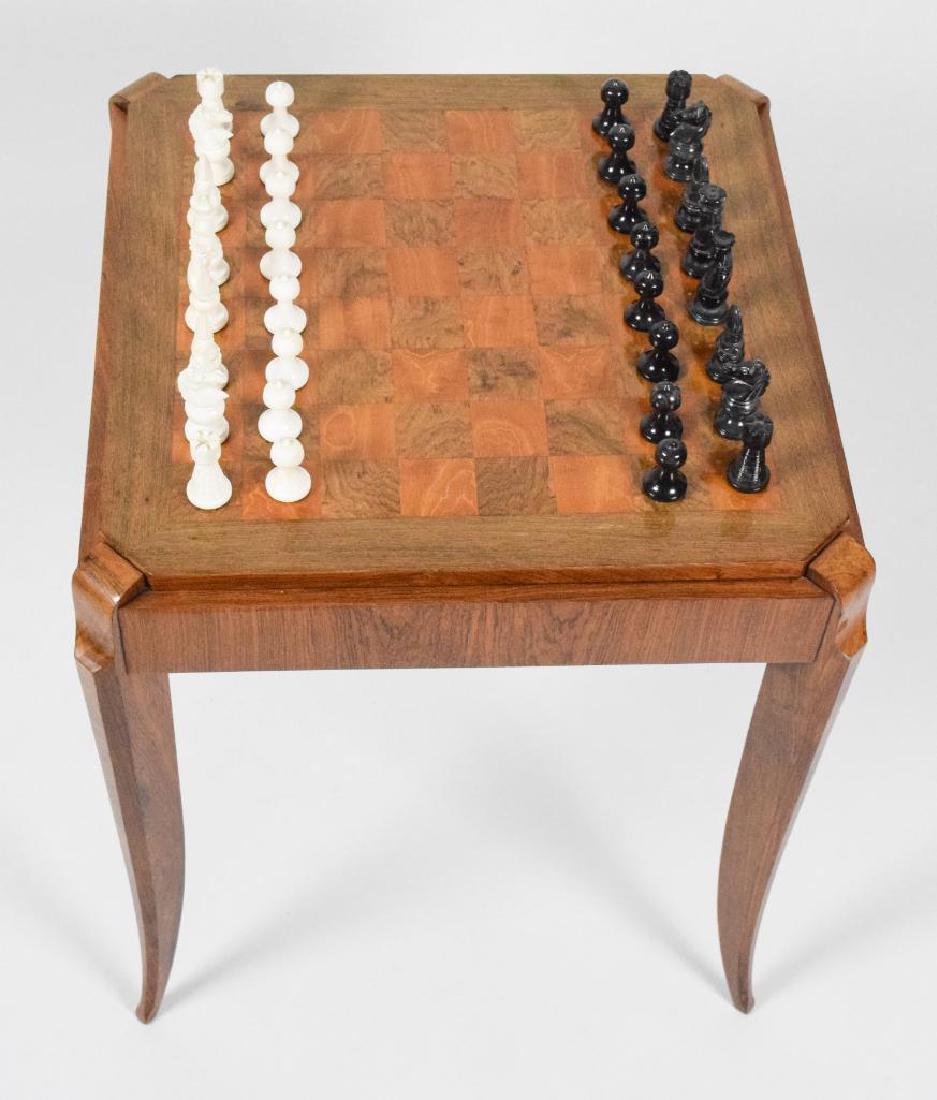 French Art Deco Wooden Game Table (1 of 10)