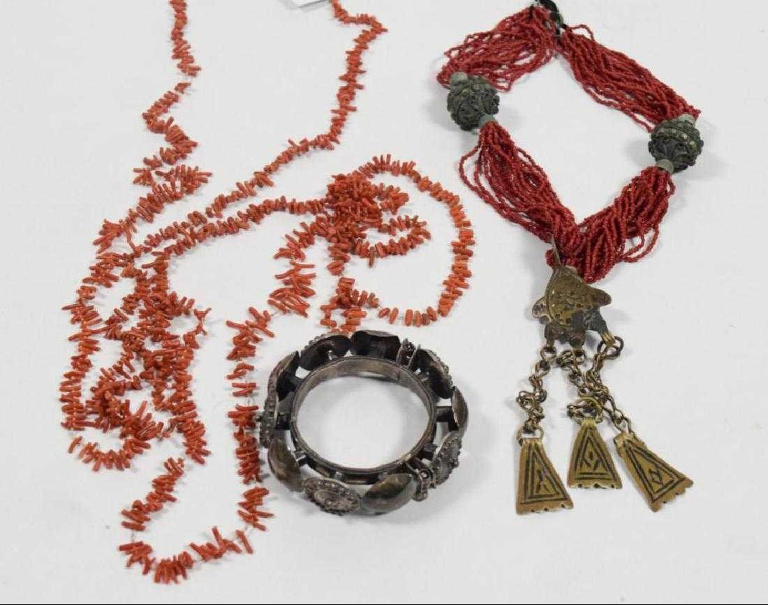 Lot North African Jewelry: Studded Bangal and Beaded (1 of 8)