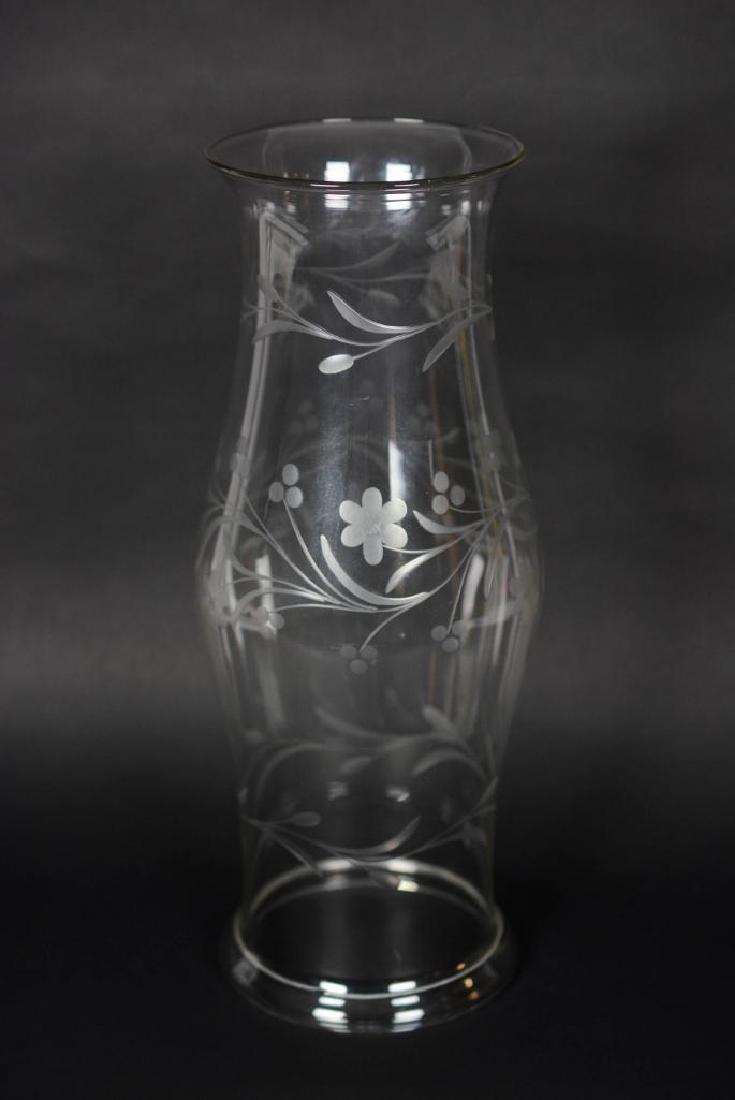 Etched Hurricane Glass (1 of 3)