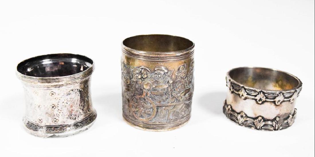 Three Silver Napkin Rings (Two Tiffany Makers Sterling) (1 of 10)