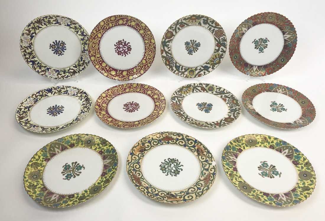 Royal Vienna Floral Poly-chrome Plates (11) (1 of 7)