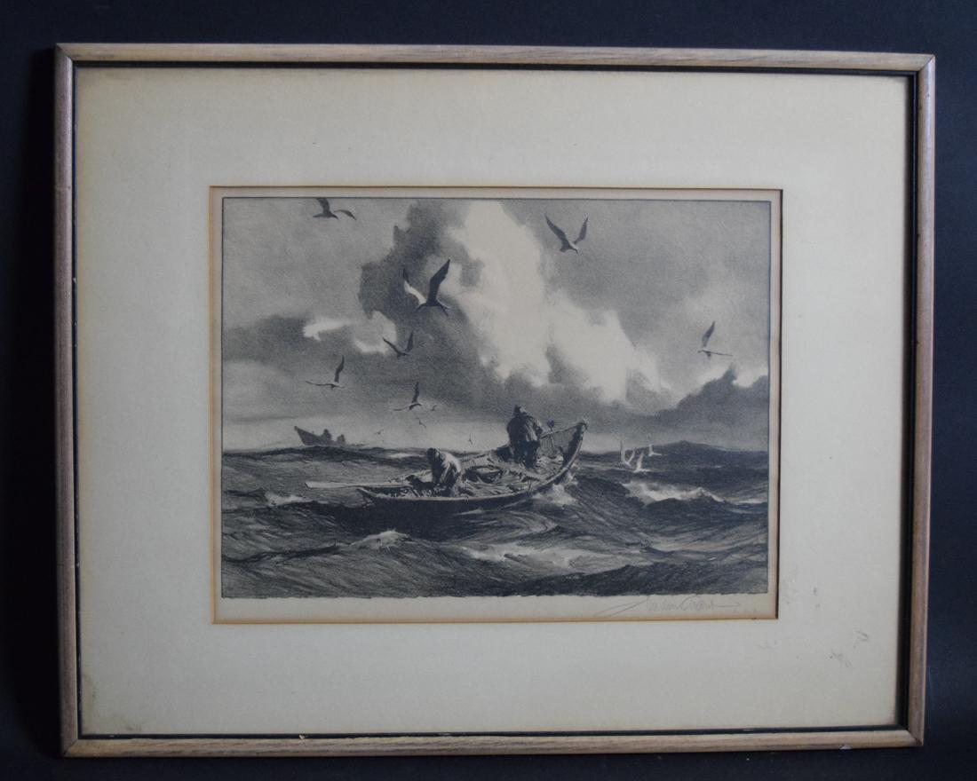 Lithograph by Gordon Grant (Amer 1875-1962) (1 of 4)