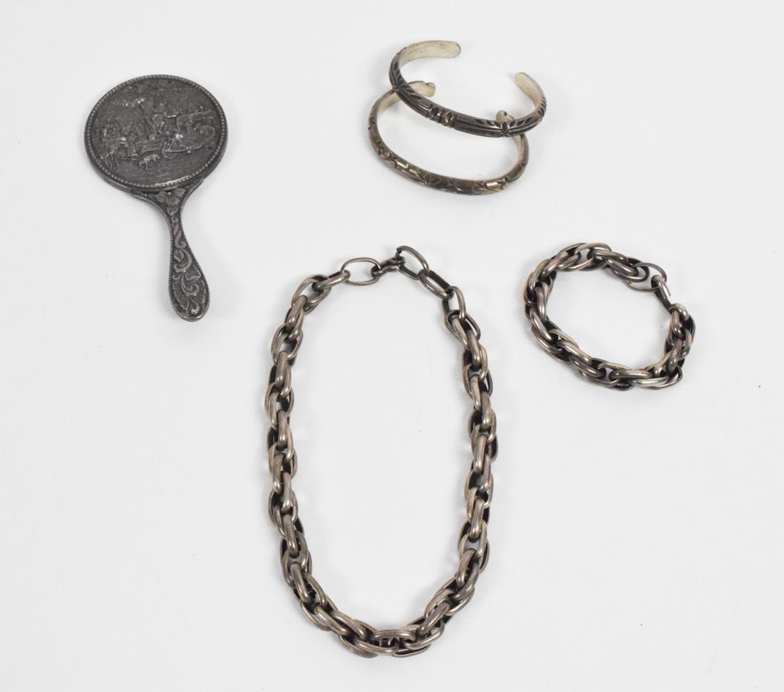 Four Pieces of Sterling Silver Jewelry with Repousse (1 of 10)