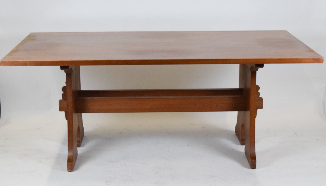 Solid Cherry Stickley Dining Table With Leaves May 09 2019 Curated Estates Auctions In Nj
