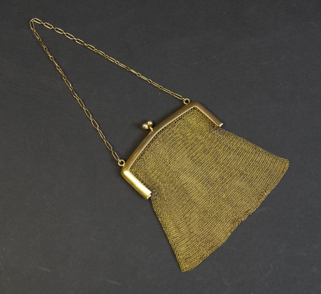 10 Karat Gold Mesh Purse (1 of 4)