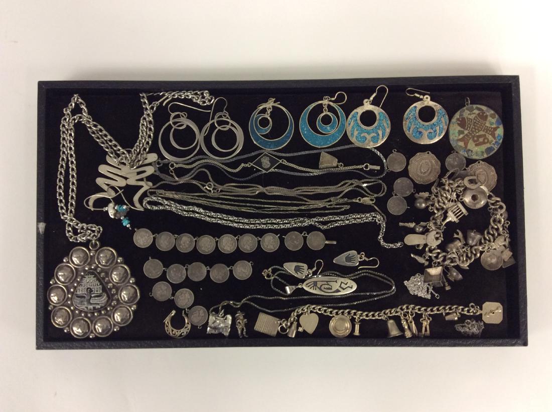 Approx. 30pcs Sterling Silver Jewelry, Mexico etc., (1 of 1)