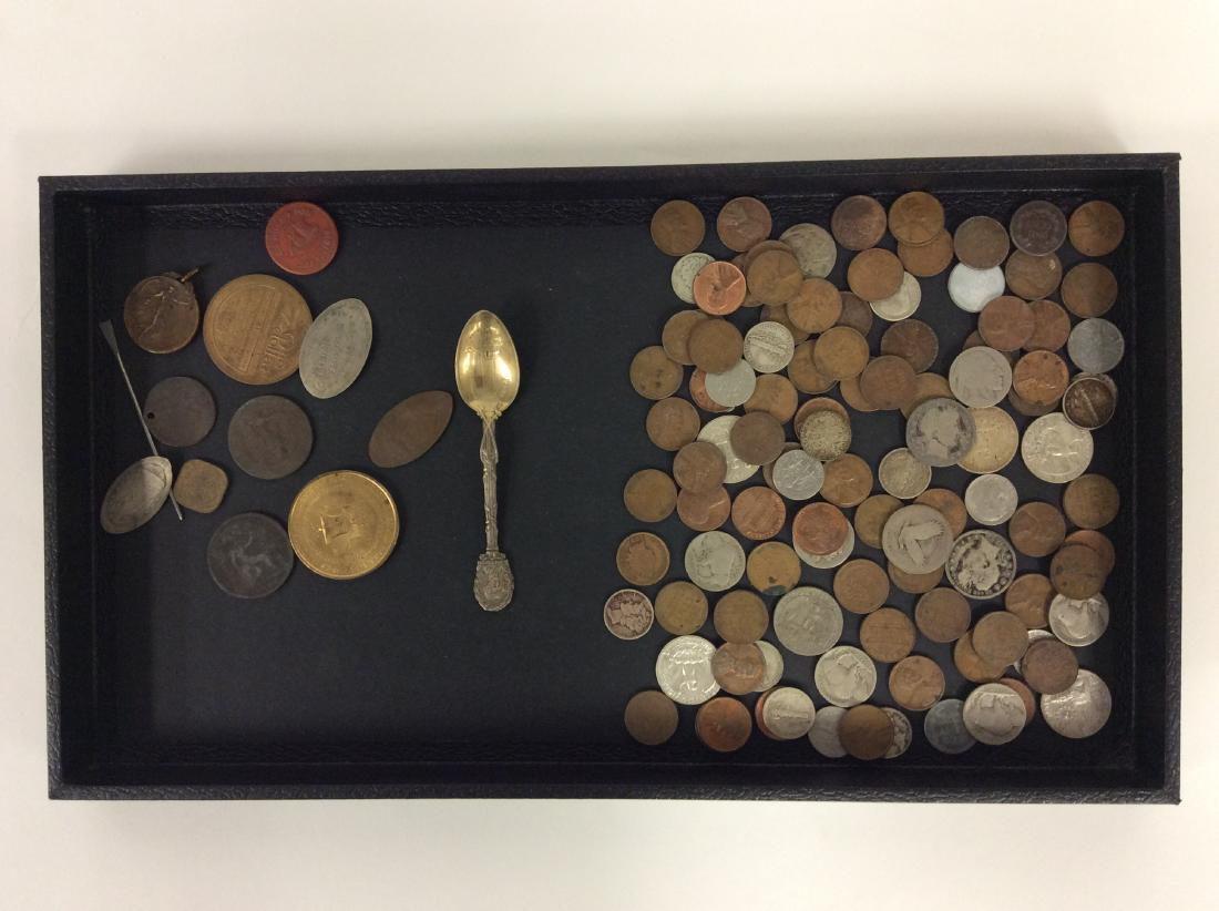 Tray Lot Older US Coins & other metals, tokens, etc. (1 of 1)
