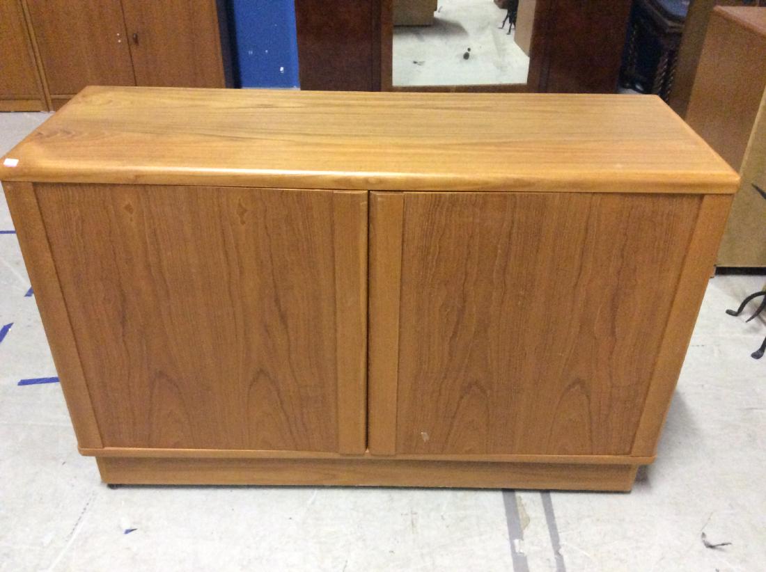 Teak Contemporary design 2 Door Credenza, 31H x 48L x: Teak Contemporary design 2 Door Credenza, 31H x 48L x 17W