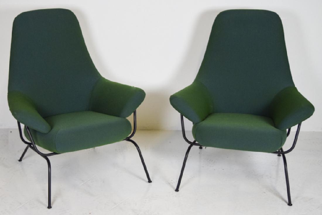 Luca Nichetto Pair of Modern Chairs: Luca Nichetto (Italy 1976-) for Hem (Sweden) "Hai" modern chairs, green with tags These chairs retail for $1399 each. https://us.hem.com/collections/seating/products/hai-chair?variant=5061221883539 H 