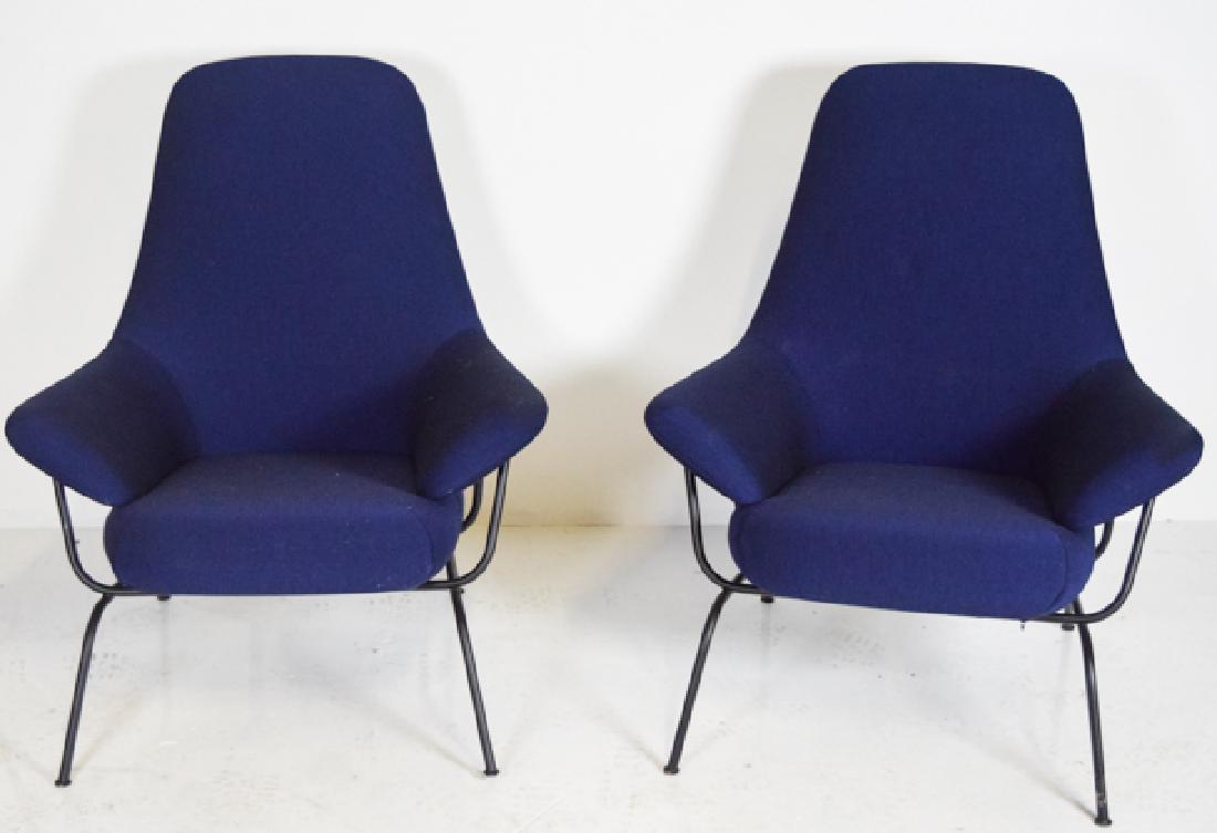 Luca Nichetto Pair of Modern Chairs: Luca Nichetto (Italy 1976-) for Hem (Sweden) "Hai" modern chairs, blue with tags These chairs retail for $1399 each. https://us.hem.com/collections/seating/products/hai-chair?variant=5061221883539 39H