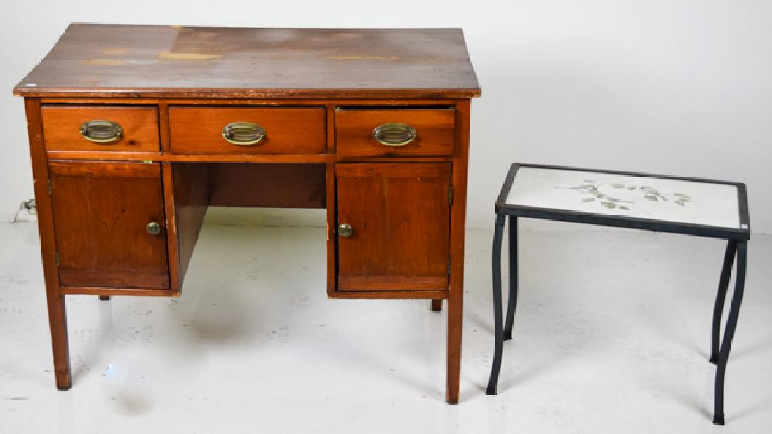 Antique Child S Desk Small Iron Side Table Jul 30 2019