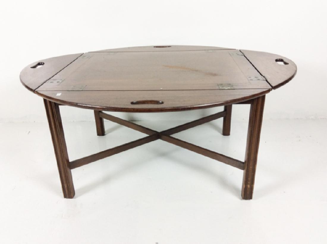 Mahogany Chinese Chippendale style Tray table - 20th c.: Mahogany Chinese Chippendale style Tray table - 20th c.17H x 40L x 33W, 20th cent