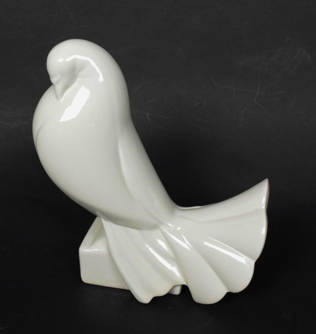 Jacques Adnet Sculpture: Jacques Adnet (France 1901-1984) Sculpture of dove. Marked "ADNET" on front. Height 7 3/4"